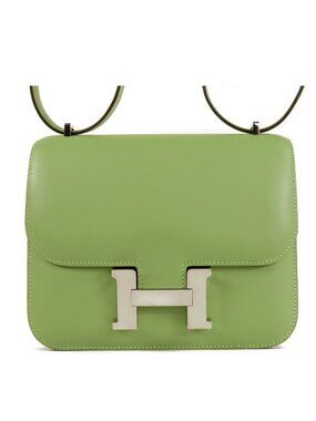 Hermes Constance 3 Mini 18 Vert Criquet Silver Swift Miroir Shoulder Bag